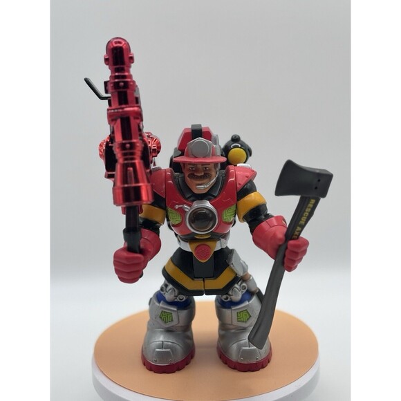 Rescue Heroes Power Max Billy Blaze Firefighter Water Cannon & Axe Action Figure - Picture 10 of 10